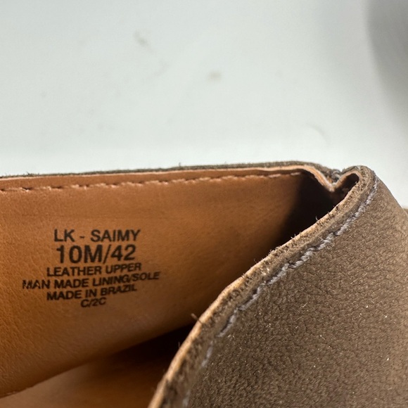 Lucky Brand Women’s Brown Leather Daily Block Heel Peep Toe Sandals Size 10M - Picture 7 of 10